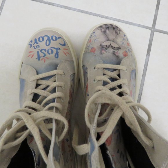 DOGO Lost in Colors Nature Print Lace Up Vegan Leather Adriana Combat Boots… - Picture 14 of 16